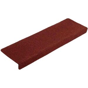 vidaXL Stair Mats 5 pcs Bordeaux Red Needlepunch - Stair Mats vidaXL Stair Mats 5 pcs Bordeaux Red Needlepunch - Stair Mats