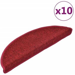 vidaXL Bordeaux Red Stair Mats 10 pcs - Stair Type vidaXL Bordeaux Red Stair Mats 10 pcs - Stair Type