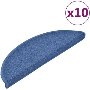 vidaXL Blue 56x17x3 cm Stair Mats - Stair Step Rug Decoration vidaXL Blue 56x17x3 cm Stair Mats - Stair Step Rug Decoration