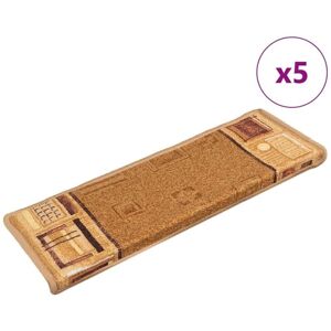 vidaXL Beige Self-adhesive Stair Mats - Protects and Decorates vidaXL Beige Self-adhesive Stair Mats - Protects and Decorates