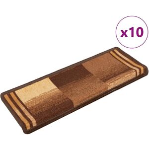 vidaXL Self-adhesive Stair Mats Brown - Stair Type vidaXL Self-adhesive Stair Mats Brown - Stair Type