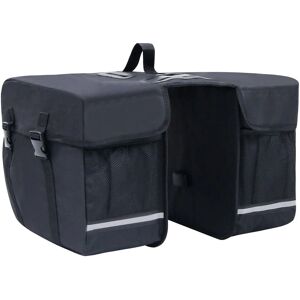 vidaXL Double Pannier Waterproof 35L Black Bike Bag vidaXL Double Pannier Waterproof 35L Black Bike Bag