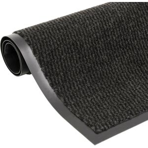 vidaXL Black 60x180 cm Dust Control Mat Rectangular Tufted Rug vidaXL Black 60x180 cm Dust Control Mat Rectangular Tufted Rug