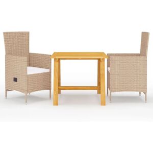 vidaXL Gartengestell - 3-teiliges Beige Outdoor-Mobiliar vidaXL Gartengestell - 3-teiliges Beige Outdoor-Mobiliar