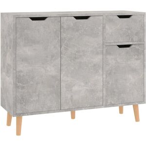 vidaXL Sideboard Beton Grau 90x30x72 cm - Wohnzimmer Schrank vidaXL Sideboard Beton Grau 90x30x72 cm - Wohnzimmer Schrank