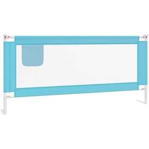 vidaXL Toddler Safety Bed Rail Blue 200x25 cm Fabric - Baby Bed Guard vidaXL Toddler Safety Bed Rail Blue 200x25 cm Fabric - Baby Bed Guard