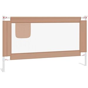 vidaXL Toddler Safety Bed Rail Taupe - 140x25 cm - Bed Protection vidaXL Toddler Safety Bed Rail Taupe - 140x25 cm - Bed Protection