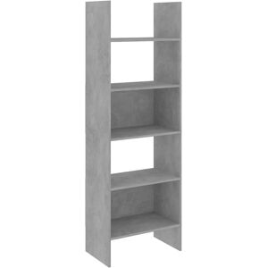 vidaXL 803411 Moderner Grauer Holzwerkstoff-Bücherregal - Stauraum vidaXL 803411 Moderner Grauer Holzwerkstoff-Bücherregal - Stauraum