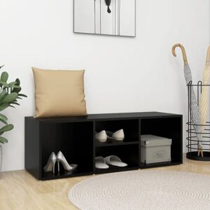 vidaXL Shoe Storage Bench Black - Shoe Storage Cabinet - 105x35x35 cm vidaXL Shoe Storage Bench Black - Shoe Storage Cabinet - 105x35x35 cm