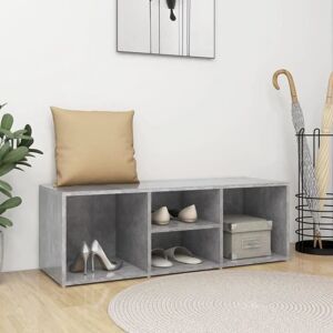vidaXL Concrete Grey Shoe Storage Bench - Shoe Rack & Cabinet vidaXL Concrete Grey Shoe Storage Bench - Shoe Rack & Cabinet