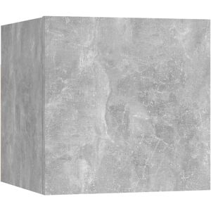 vidaXL Wall Mounted TV Cabinet Concrete Grey - Wall Mounted TV Cabinet vidaXL Wall Mounted TV Cabinet Concrete Grey - Wall Mounted TV Cabinet