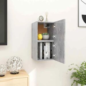 vidaXL 2x Wall Mounted TV Cabinets Concrete Grey - Wall Mounted TV Cabinets vidaXL 2x Wall Mounted TV Cabinets Concrete Grey - Wall Mounted TV Cabinets
