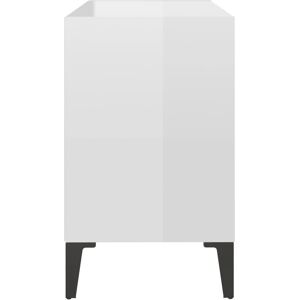 vidaXL TV Cabinet with Metal Legs High Gloss White 69.5x30x50 cm - TV Cabinet vidaXL TV Cabinet with Metal Legs High Gloss White 69.5x30x50 cm - TV Cabinet