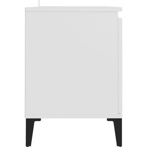 vidaXL White TV Cabinet with Metal Legs - TV Cabinet vidaXL White TV Cabinet with Metal Legs - TV Cabinet