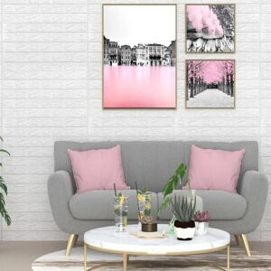 vidaXL 10x Papel pintado ladrillos 3D autoadhesivo blanco - Adhesivos de pared vidaXL 10x Papel pintado ladrillos 3D autoadhesivo blanco - Adhesivos de pared