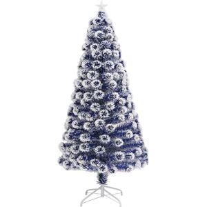 Vidaxl Blauw-Wit Kunstkerstboom - 120 cm Decoratie Vidaxl Blauw-Wit Kunstkerstboom - 120 cm Decoratie