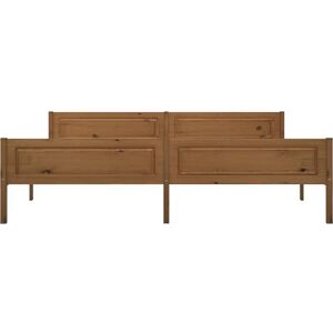 vidaXL 322116 Honey Brown Pinewood Bed Frame - Bed Frame vidaXL 322116 Honey Brown Pinewood Bed Frame - Bed Frame