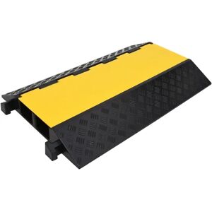 vidaXL Cable Protector Ramp with 2 Channels 90 cm Rubber - Cable Protector Ramp vidaXL Cable Protector Ramp with 2 Channels 90 cm Rubber - Cable Protector Ramp