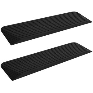 vidaXL Threshold Ramp Rubber - 2 pcs - 110x32x3.8 cm - Threshold Ramp vidaXL Threshold Ramp Rubber - 2 pcs - 110x32x3.8 cm - Threshold Ramp