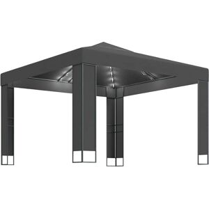vidaXL Gazebo with Double Roof and LED Lights - 3x3 m Pavilion vidaXL Gazebo with Double Roof and LED Lights - 3x3 m Pavilion