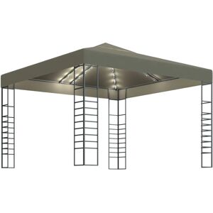 vidaXL Garden Marquee with LED String Lights - Outdoor Sunshade vidaXL Garden Marquee with LED String Lights - Outdoor Sunshade