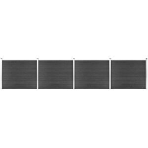 vidaXL WPC Fencing Panels Set - Gray - Durable Garden Fence - 699x146cm vidaXL WPC Fencing Panels Set - Gray - Durable Garden Fence - 699x146cm