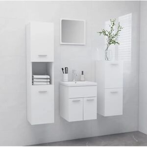 vidaXL Badekarbordsett Hvit - Moderne Oppbevaringsløsning vidaXL Badekarbordsett Hvit - Moderne Oppbevaringsløsning