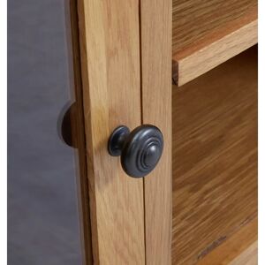 vidaXL Solid Oak Wood TV Cabinet - Rustic Style - TV Unit vidaXL Solid Oak Wood TV Cabinet - Rustic Style - TV Unit