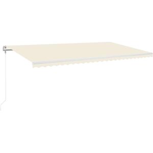 vidaXL Automatisch Einziehbare Markise - 600x350cm - Creme vidaXL Automatisch Einziehbare Markise - 600x350cm - Creme