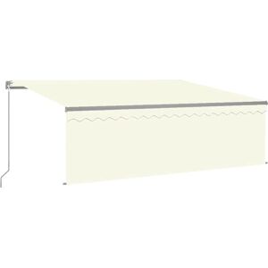 MAISONCHIC Retractable Awning - 4x3m Cream UV Protection MAISONCHIC Retractable Awning - 4x3m Cream UV Protection