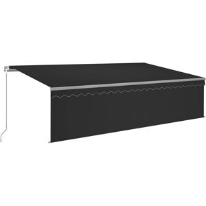 VidaXL 5x3m Manuelle Retractable Markise mit Jalousie & LED - Markise VidaXL 5x3m Manuelle Retractable Markise mit Jalousie & LED - Markise