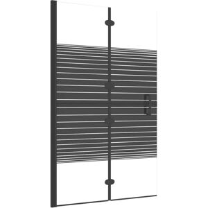 vidaXL Black Folding Shower Enclosure - Shower Type vidaXL Black Folding Shower Enclosure - Shower Type