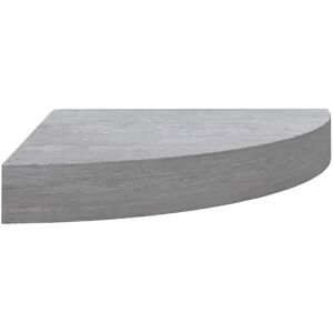 vidaXL Wall Corner Shelf Concrete Grey MDF - Wall Shelf vidaXL Wall Corner Shelf Concrete Grey MDF - Wall Shelf
