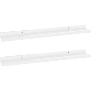 vidaXL Witte MDF Wandplanken - Moderne Opslagoplossing vidaXL Witte MDF Wandplanken - Moderne Opslagoplossing