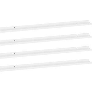vidaXL 4 Wandregale Weiß 115x9x3 cm - Wandregale vidaXL 4 Wandregale Weiß 115x9x3 cm - Wandregale