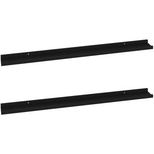 vidaXL Model - Black Wall Shelves - 100x9x3 cm vidaXL Model - Black Wall Shelves - 100x9x3 cm