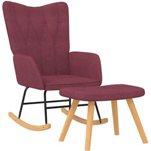 VidaXL Schaukelstuhl - Rot Tinto - Modern - 61x78x98cm - Relax VidaXL Schaukelstuhl - Rot Tinto - Modern - 61x78x98cm - Relax