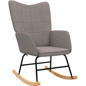 vidaXL 328016 Taupe Stoff Schaukelsessel - Rocking Chair vidaXL 328016 Taupe Stoff Schaukelsessel - Rocking Chair
