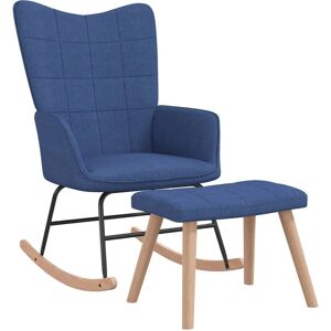 VidaXL 328022 Modernes Blaues Schaukelstuhl - Rocking chair VidaXL 328022 Modernes Blaues Schaukelstuhl - Rocking chair