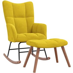 vidaXL Nova - Elegante Samt-Relaxsessel mit Hocker - Möbel vidaXL Nova - Elegante Samt-Relaxsessel mit Hocker - Möbel