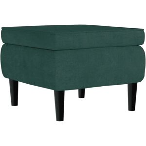 MaisonChic Pouf en Velours Vert Foncé - Accessoire Salon MaisonChic Pouf en Velours Vert Foncé - Accessoire Salon