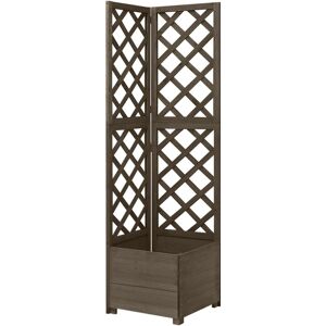 vidaXL Corner Trellis with Planter - Corner Trellis with Planter - Garden Flower Box vidaXL Corner Trellis with Planter - Corner Trellis with Planter - Garden Flower Box