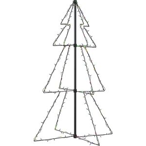 vidaXL Christmas Cone Tree 78x120 cm - Indoor Outdoor 160 LEDs Festive Decoration vidaXL Christmas Cone Tree 78x120 cm - Indoor Outdoor 160 LEDs Festive Decoration