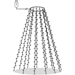 vidaXL Christmas Tree Lights with 210 LEDs Cold White 210 cm vidaXL Christmas Tree Lights with 210 LEDs Cold White 210 cm