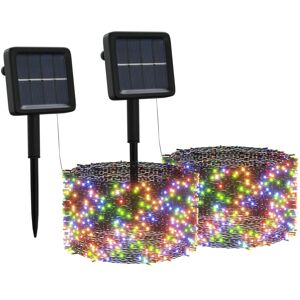 vidaXL 2x Solar Fairy Lights LED Colourful Indoor Outdoor Solar String Light - String Lights vidaXL 2x Solar Fairy Lights LED Colourful Indoor Outdoor Solar String Light - String Lights
