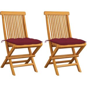 vidaXL Gartenstuhl Teak Rot - Gartenmöbel vidaXL Gartenstuhl Teak Rot - Gartenmöbel