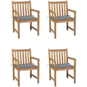 VidaXL Outdoor Stuhl - Teak Grau - Gartenmöbel VidaXL Outdoor Stuhl - Teak Grau - Gartenmöbel