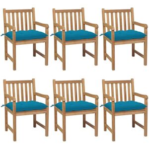 VidaXL Gartensessel-Set 6 - Robustes Teak Gartenmöbel VidaXL Gartensessel-Set 6 - Robustes Teak Gartenmöbel
