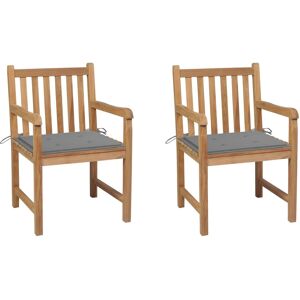 VidaXL Gartensessel - Teak Grau - 8 Stück VidaXL Gartensessel - Teak Grau - 8 Stück
