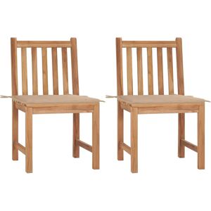 VidaXL Gartenstuhl - Teak Beige - Möbel-Set VidaXL Gartenstuhl - Teak Beige - Möbel-Set
